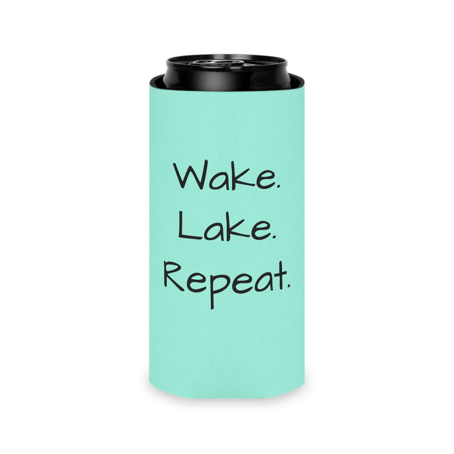 Wake. Lake. Repeat. - Can Cooler