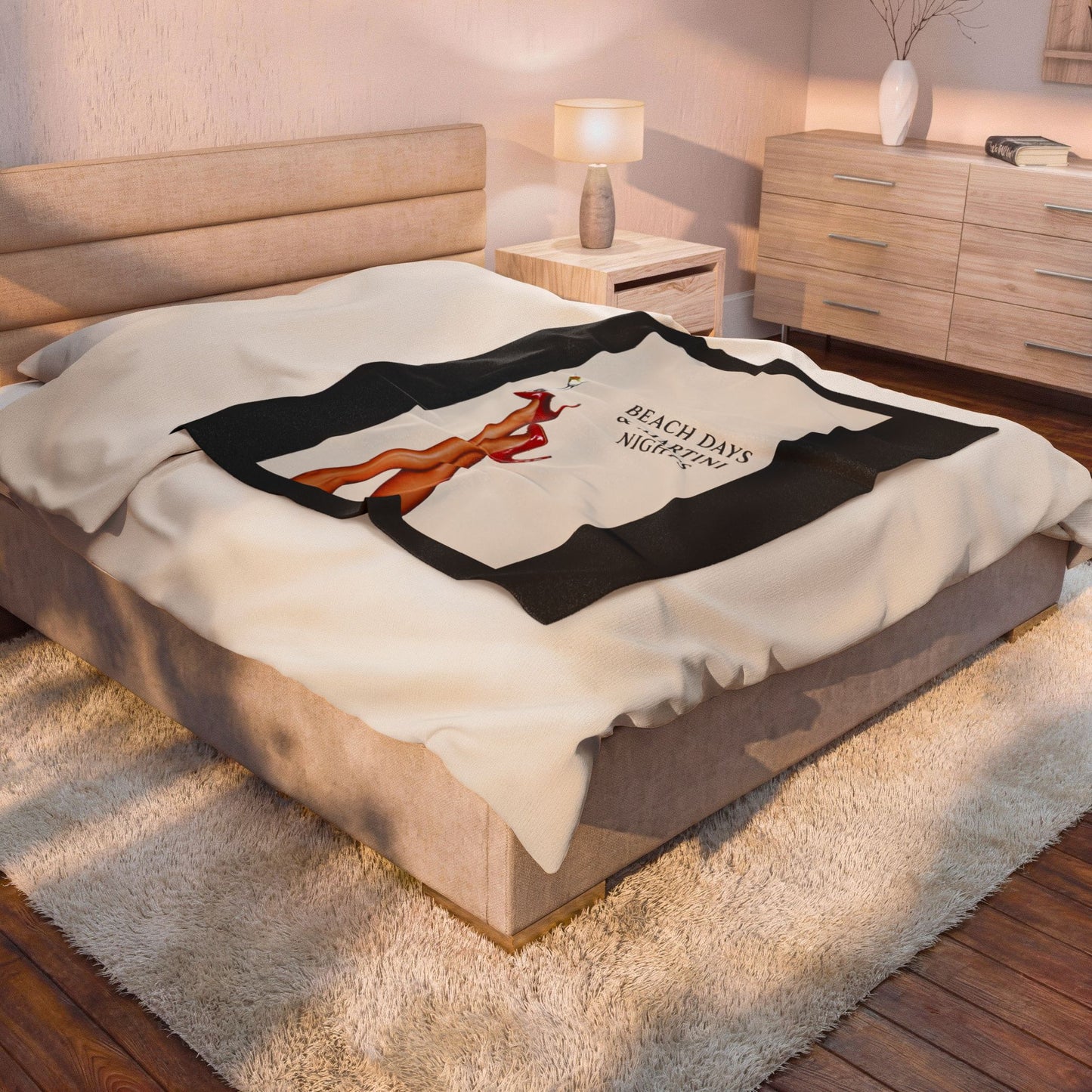 Beach Days - Velveteen Plush Blanket