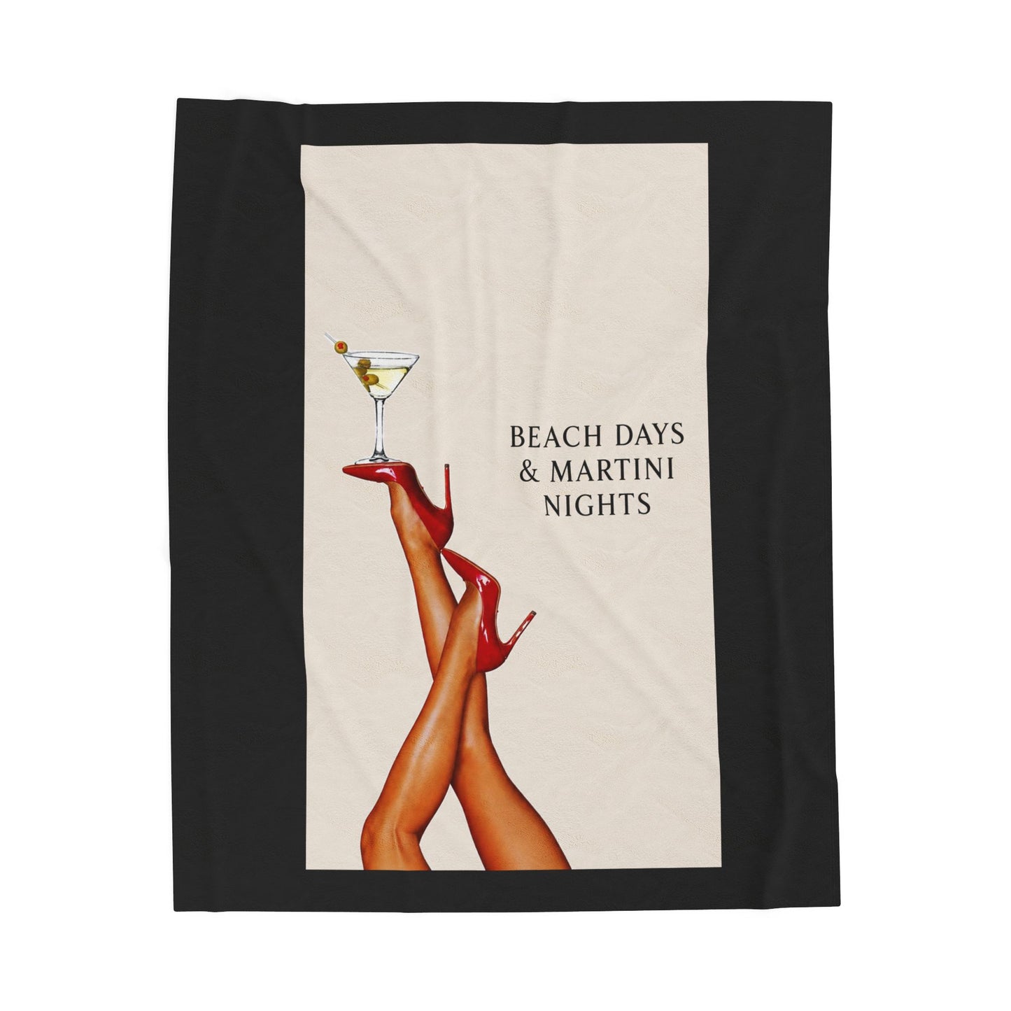 Beach Days - Velveteen Plush Blanket
